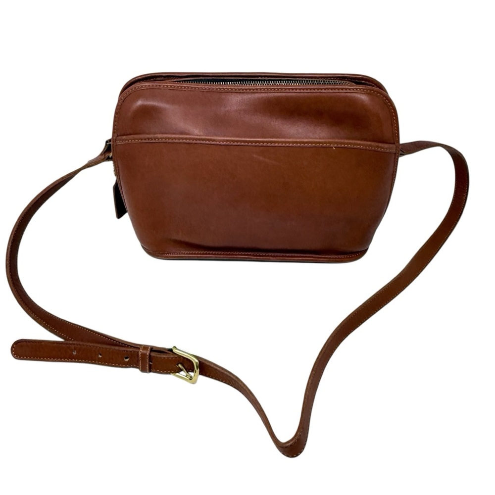COACH Vintage Metropolis British Tan Leather Crossbody Handbag Purse #0014-317